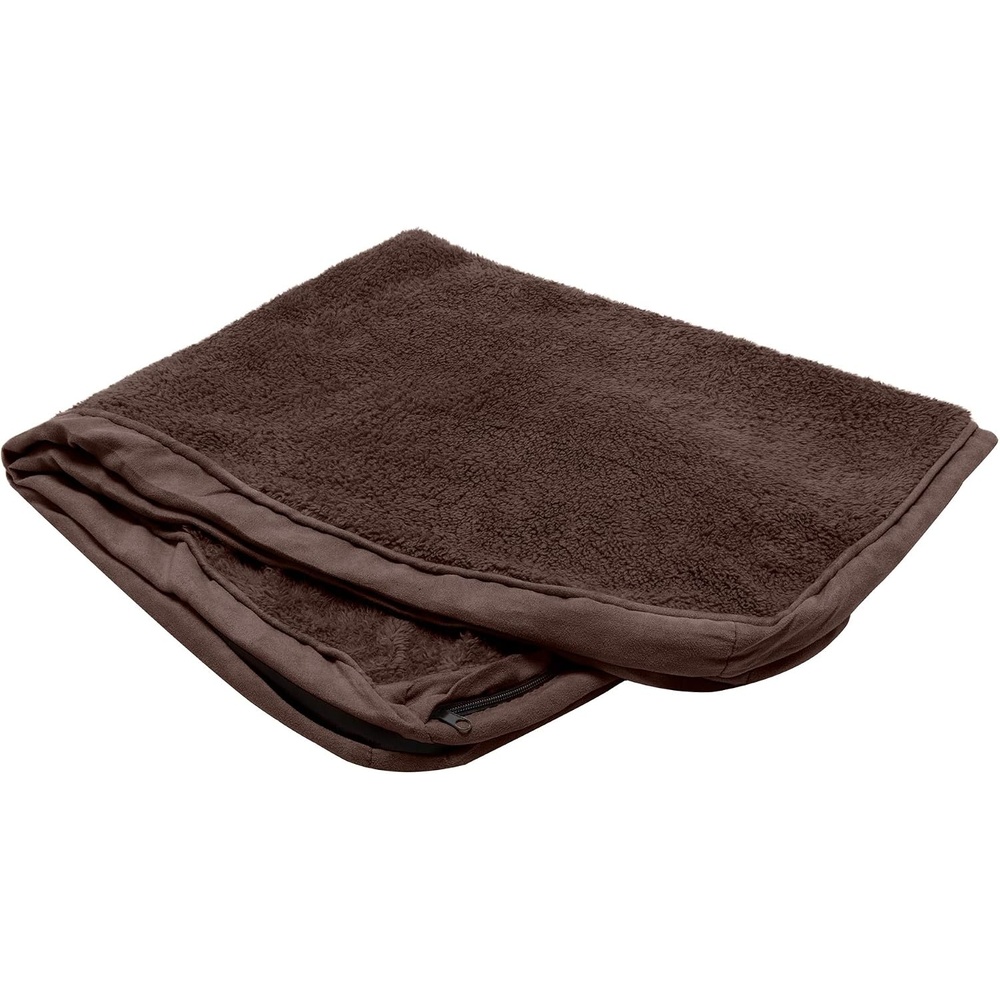 image:imageFurhaven Replacement Dog Bed Cover WaterResistant IndoorOutdoor Logo Print Oxford Polycanvas Mattress Washable Deep Lagoon Jumbo XLargeTerry Suede Espresso