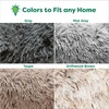 FurHaven 23″ Calming Donut Dog Bed for Small Dogs & Cats, Round Plush Donut Design with Soft Filling for Snuggling Comfort, Removable Washable Cover, Small, Shaggy Faux Fur, Mist Gray(Driftwood)