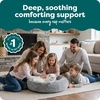 FurHaven 23″ Calming Donut Dog Bed for Small Dogs & Cats, Round Plush Donut Design with Soft Filling for Snuggling Comfort, Removable Washable Cover, Small, Shaggy Faux Fur, Mist Gray(Mist Gray)