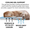 FurHaven Cooling Gel Dog Bed for Large Dogs, Perfect Comfort Sofa Bed, Cool Gel-Top Foam & Solid Orthopedic Foam Base for Joint Support, Removable Washable Cover, Jumbo XL, Plush & Velvet, Brownstone(Brownstone)