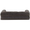 FurHaven Dog Bed Cover Replacement, Sofa-Style Design with Soft, Breathable Fabric for Cozy Comfort, Machine Washable, Jumbo Plus XXL, Plush & Velvet Waves, Brownstone((Sherpa & Chenille) Coffee)