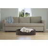 FurHaven Dog Bed for Small Dogs, Oval Lounger with Soft Pillow Cushion Insert for Cozy Comfort, Removable Washable Cover, Small, Faux Fur & Suede, Gray(Terry & Suede Espresso)
