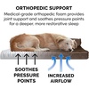 FurHaven Orthopedic Dog Bed for Large Dogs, L-Shaped Chaise Contour Mattress with Solid Orthopedic Foam Slab for Joint Support, Removable Washable Cover, Jumbo Plus XXL, Faux Fur & Suede, Espresso(Dino Toy + Sable Brown)