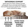 FurHaven Orthopedic Dog Bed for Large Dogs, L-Shaped Chaise Contour Mattress with Solid Orthopedic Foam Slab for Joint Support, Removable Washable Cover, Jumbo Plus XXL, Faux Fur & Suede, Espresso(Rooster Toy + Sable Brown)