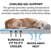 FurHaven Orthopedic Dog Bed for Large Dogs, Sofa-Style with Cool Gel-Top Foam with a Solid Orthopedic Foam Base for Joint Support, Removable Washable Cover, Jumbo XL, Plush & Suede, Gray(Smoke Gray)