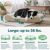 FurHaven Orthopedic Dog Bed for Large/Medium Dogs, Luxe Lounger Contour Mattress with Medical-Grade Solid Orthopedic Foam for Joint Support, Removable Washable Cover, Large, Plush Suede, Cream