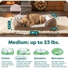 FurHaven Orthopedic Dog Bed for Medium Dogs, Perfect Comfort Sofa with Removable Bolsters with Orthopedic Egg Crate Foam for Joint Support, Washable Cover, Medium, Plush & Velvet Waves, Brownstone(Brownstone)