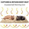 FurHaven ThermaNAP Faux Fur Self-Warming Mat, Brown Leopard, Large(크림)