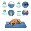 FurHaven Water-Resistant Orthopedic Dog Bed for Large Dogs, Oxford Polycanvas Mattress with Orthopedic Solid Slab Foam for Joint Support, Removable Washable Cover, Jumbo XL, Stone Gray(Blue)