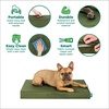 FurHaven Water-Resistant Orthopedic Dog Bed for Large Dogs, Oxford Polycanvas Mattress with Orthopedic Solid Slab Foam for Joint Support, Removable Washable Cover, Jumbo XL, Stone Gray(Green)
