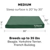 FurHaven Water-Resistant Orthopedic Dog Bed for Large Dogs, Oxford Polycanvas Mattress with Orthopedic Solid Slab Foam for Joint Support, Removable Washable Cover, Jumbo XL, Stone Gray(Forest)
