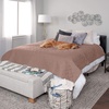 FurHaven Waterproof Blanket & Furniture Protector Cover with Non-Slip Backing, Machine Washable, Jumbo/King, Quilted Twill, Gray(Quilted Brownstone)