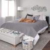 FurHaven Waterproof Blanket & Furniture Protector Cover with Non-Slip Backing, Machine Washable, Jumbo/King, Quilted Twill, Gray(Quilted Gray)