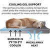 Furhaven Cooling Gel Dog Bed for Large Dogs w/ Removable Bolsters & Washable Cover, For Dogs Up to 125 lbs – Two-Tone Plush Faux Fur & Suede L Shaped Chaise – Espresso, Jumbo Plus/XXL((Plush & Velvet) Platinum Gray)