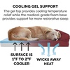 Furhaven Cooling Gel Dog Bed for Large Dogs w/ Removable Bolsters & Washable Cover, For Dogs Up to 95 lbs – Luxe Faux Fur & Performance Linen Sofa – Charcoal, Jumbo/XL(Wine Red)