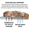 Furhaven Cooling Gel Dog Bed for Large Dogs w/ Removable Bolsters & Washable Cover, For Dogs Up to 95 lbs – Luxe Faux Fur & Performance Linen Sofa – Charcoal, Jumbo/XL(Toasted Brown)