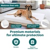 Furhaven Dog Bed Liner Water-Resistant Foam Mattress Protector Cover – White, Jumbo Plus
