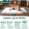 Furhaven Dog Bed Liner Water-Resistant Foam Mattress Protector Cover – White, Jumbo Plus