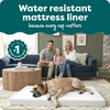 Furhaven Dog Bed Liner Water-Resistant Foam Mattress Protector Cover – White, Jumbo Plus