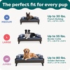 Furhaven Elevated Dog Bed Frame for 30″ x 20″ Medium Dog Beds, Easy Assembly – Mid-Century Modern Bed Frame – Gray Wash, Medium(Veneer Gray Wash)