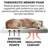Furhaven Memory Foam Dog Bed for Large Dogs w/ Removable Bolsters & Washable Cover, For Dogs Up to 95 lbs – Two-Tone Plush Faux Fur & Suede L Shaped Chaise – Stone Gray, Jumbo/XL((Quilted Paw) Iceberg Green)