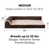 Furhaven Memory Foam Dog Bed for Large Dogs w/ Removable Bolsters & Washable Cover, For Dogs Up to 95 lbs – Two-Tone Plush Faux Fur & Suede L Shaped Chaise – Stone Gray, Jumbo/XL((Plush & Velvet) Deep Sapphire)