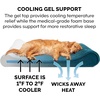 Furhaven Memory Foam Dog Bed for Large Dogs w/ Removable Washable Cover, For Dogs Up to 75 lbs – Ultra Plush Faux Fur & Suede Luxe Lounger Contour Mattress – Gray, Jumbo/XL(Spruce Blue (Minky Plush & Velvet Luxe))
