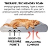 Furhaven Memory Foam Dog Bed for Large Dogs w/ Removable Washable Cover, For Dogs Up to 75 lbs – Ultra Plush Faux Fur & Suede Luxe Lounger Contour Mattress – Gray, Jumbo/XL(Gray)