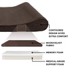 Furhaven Memory Foam Dog Bed for Large Dogs w/ Removable Washable Cover, For Dogs Up to 75 lbs – Ultra Plush Faux Fur & Suede Luxe Lounger Contour Mattress – Gray, Jumbo/XL(Microvelvet (Espresso))
