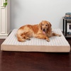 Furhaven Orthopedic Dog Bed – Classic Cushion with Plush Tufted Top, Supportive Foam Mattress, Removable Washable Cover, Joint Relief – Gray, Large(Minky Cream)