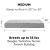 Furhaven Orthopedic Dog Bed – Classic Cushion with Plush Tufted Top, Supportive Foam Mattress, Removable Washable Cover, Joint Relief – Gray, Large(Minky Gray)