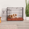 Furhaven Orthopedic Dog Bed – Classic Cushion with Plush Tufted Top, Supportive Foam Mattress, Removable Washable Cover, Joint Relief – Gray, Large(Rust)