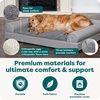 Furhaven Orthopedic Dog Bed for Large Dogs w/ Removable Bolsters & Washable Cover, For Dogs Up to 95 lbs – Quilted Sofa – Navy (Blue), Jumbo/XL(Dark Sage)