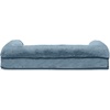 Furhaven Orthopedic Dog Bed for Large Dogs w/ Removable Bolsters & Washable Cover, For Dogs Up to 95 lbs – Quilted Sofa – Navy (Blue), Jumbo/XL(Harbor Blue)