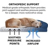 Furhaven Orthopedic Dog Bed for Large Dogs w/ Removable Bolsters & Washable Cover, For Dogs Up to 95 lbs – Quilted Sofa – Navy (Blue), Jumbo/XL(Navy Blue)
