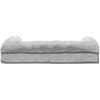 Furhaven Orthopedic Dog Bed for Large Dogs w/ Removable Bolsters & Washable Cover, For Dogs Up to 95 lbs – Quilted Sofa – Navy (Blue), Jumbo/XL(Smoke Gray)