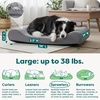 Furhaven Orthopedic Dog Bed for Large Dogs w/ Removable Washable Cover, For Dogs Up to 150 lbs – Ultra Plush Faux Fur & Suede Luxe Lounger Contour Mattress – Gray, Jumbo Plus/XXL(Gray)