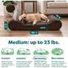 Furhaven Orthopedic Dog Bed for Medium/Small Dogs w/ Removable Washable Cover, For Dogs Up to 23 lbs – Ultra Plush Faux Fur & Suede Luxe Lounger Contour Mattress – Chocolate, Medium