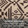 Furhaven Replacement Dog Bed Cover Plush & Southwest Kilim Décor Sofa-Style, Machine Washable – Desert Brown, Large