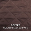 Furhaven Replacement Dog Bed Cover Quilted Sofa-Style, Machine Washable – Iron Gray, Jumbo (X-Large)(Coffee)
