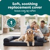 Furhaven Replacement Dog Bed Cover Quilted Sofa-Style, Machine Washable – Iron Gray, Jumbo (X-Large)(Iron Gray)