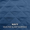 Furhaven Replacement Dog Bed Cover Quilted Sofa-Style, Machine Washable – Iron Gray, Jumbo (X-Large)(Navy)