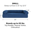 Furhaven Replacement Dog Bed Cover Quilted Sofa-Style, Machine Washable – Iron Gray, Jumbo (X-Large)(Navy)