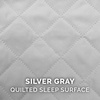 Furhaven Replacement Dog Bed Cover Quilted Sofa-Style, Machine Washable – Iron Gray, Jumbo (X-Large)(Silver Gray)