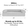 Furhaven Replacement Dog Bed Cover Quilted Sofa-Style, Machine Washable – Iron Gray, Jumbo (X-Large)(Silver Gray)
