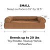 Furhaven Replacement Dog Bed Cover Quilted Sofa-Style, Machine Washable – Iron Gray, Jumbo (X-Large)(Toasted Brown)
