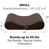 Furhaven Replacement Dog Bed Cover Ultra Plush Faux Fur & Suede Contour Luxe Lounger, Machine Washable – Chocolate, Large(Microvelvet (Espresso))