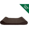 Furhaven Replacement Dog Bed Cover Ultra Plush Faux Fur & Suede Contour Luxe Lounger, Machine Washable – Chocolate, Large(Microvelvet (Espresso))