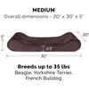 Furhaven Replacement Dog Bed Cover Ultra Plush Faux Fur & Suede Contour Luxe Lounger, Machine Washable – Chocolate, Large(Minky Plush & Velvet (Espresso))