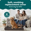 Furhaven Replacement Dog Bed Cover Ultra Plush Faux Fur & Suede Contour Luxe Lounger, Machine Washable – Chocolate, Large(Ultra Plush (Chocolate))